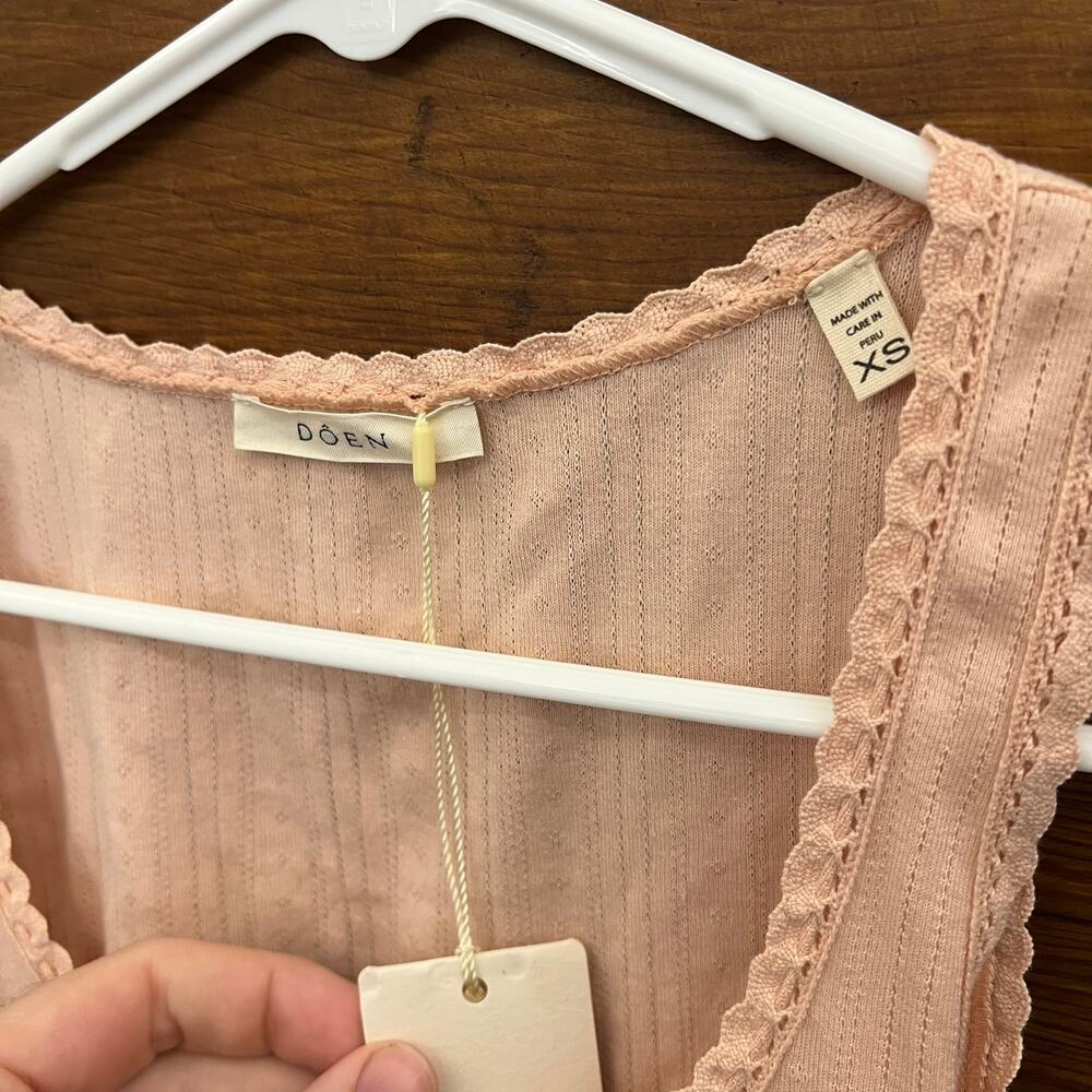 Doen Lois Tank Top in Pink Women's sz XS NWT's NEW - Picture 4 of 9